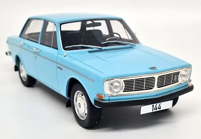 BOS 1/18 - Volvo 144 Saloon 1968 Light Blue Resin Scale Model Car - Image 1 of 4