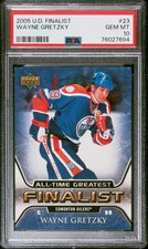 Wayne Gretzky 2005 Upper Deck Finalist Hockey Card #23 Graded PSA 10