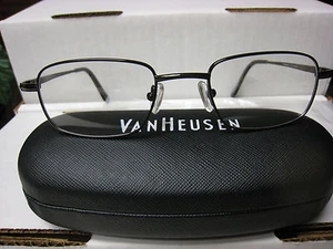VAN HEUSEN EYEGLASS FRAMES Style   H116  BROWN  52-21-145 With Generic Case - Picture 1 of 3