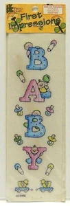 BABY Rub On Transfers mit Stick Neu im Paket - 1 Blatt Babynadeln Enten - Bild 1 von 2