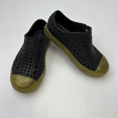 Native Shoe Boy 10 Toddler Slip On Jefferson Sparkle Beach Pool Play Run Core Ex - Image 1 of 4