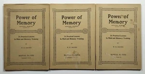 Power Of Memory by WH Groves Lot of 3 Paperback Volumes One Four and Five 1920 - Picture 1 of 4