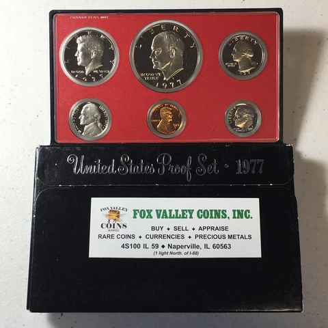 1977-S PROOF SET UNITED STATES MINT IN ORIGINAL U.S GOVERNMENT PACKAGING! Cover