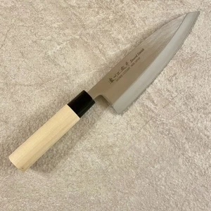 Seki Deba Fish Chef's knife 7.09in 180mm stainless plain wood Japanese knife DHL - Picture 1 of 9