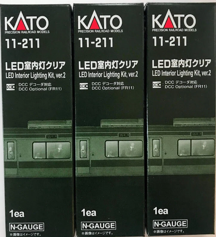 KATO N Scale LED Passenger Car Lighting Kit Single Version 2 11211