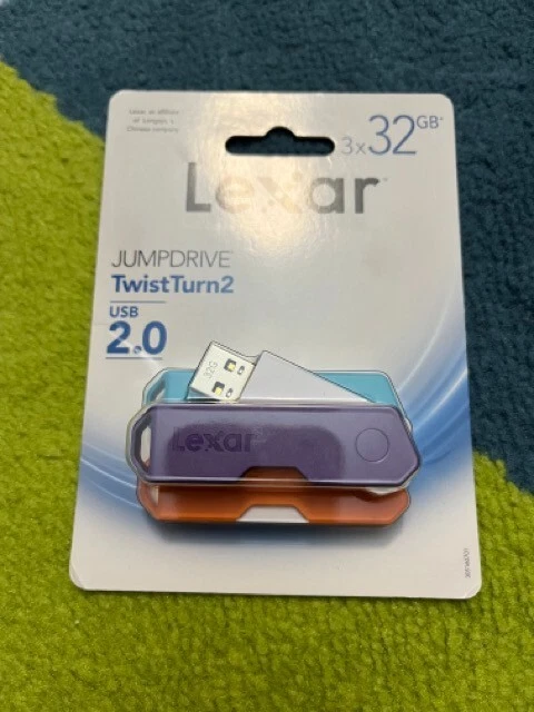 Lexar JumpDrive TwistTurn2 32GB USB Flash Drive Shipping Included - Image 1 of 1