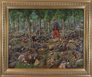 Mark Maritato Original Oil Painting Art Culp's Hill Requiem Civil War Gettysburg - Picture 1 of 10