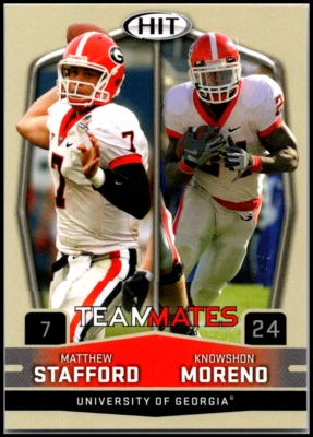 2009 SAGE HIT   #56 Matthew Stafford / Knowshon Moreno TM FREE SHIPPING! - Image 1 of 2