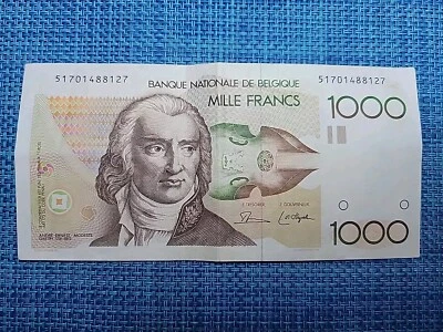 🇧🇪  Belgium 1000 francs P-144  1980 Dasin / de Strijcker BANKNOTE 102824-1 - Image 1 of 2
