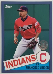 FRANCISCO LINDOR Blue Parallel 85 Redux 2020 Topps 85-39 Indians Mets - Bild 1 von 2