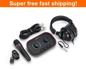 Focusrite Vocaster One Studio USB-C Podcasting Audio Interface Bundle - New - Picture 1 of 12
