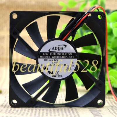 1pc ADDA AD0824HB-D71 8015 8CM DC24V 0.14A 2-wire Inverter Cooling Fan - Image 1 of 3