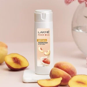 Lakme Peach Milk Face Moisturizer SPF 24 PA++ 120 ml Daily Light Sunscreen Lotin - Picture 1 of 9