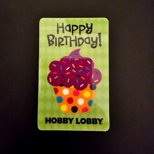 Hobby Lobby Happy Birthday Cupcake NEW COLLECTIBLE GIFT CARD $0 #1111 - Picture 1 of 1