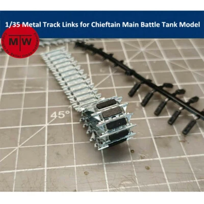1/35 Scale Metal Track Links w/metal pin for Chieftain Main Battle Tank Model - Image 1 of 4