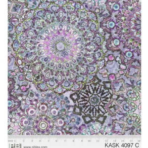Fat Quarter P&B's Kashmir Kaleidoscope 100% Cotton Fabric - Picture 1 of 1