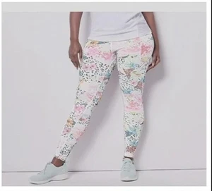 Leggings Estampados Colección Tolani con Bolsillos Laterales/Mujer M/Blanco Floral - Imagen 1 de 2