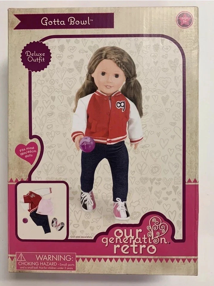 Our Generation Retro Deluxe Outfit Gotta Bowl Outfit Set For 18-In Dolls NEW - Image 1 of 1