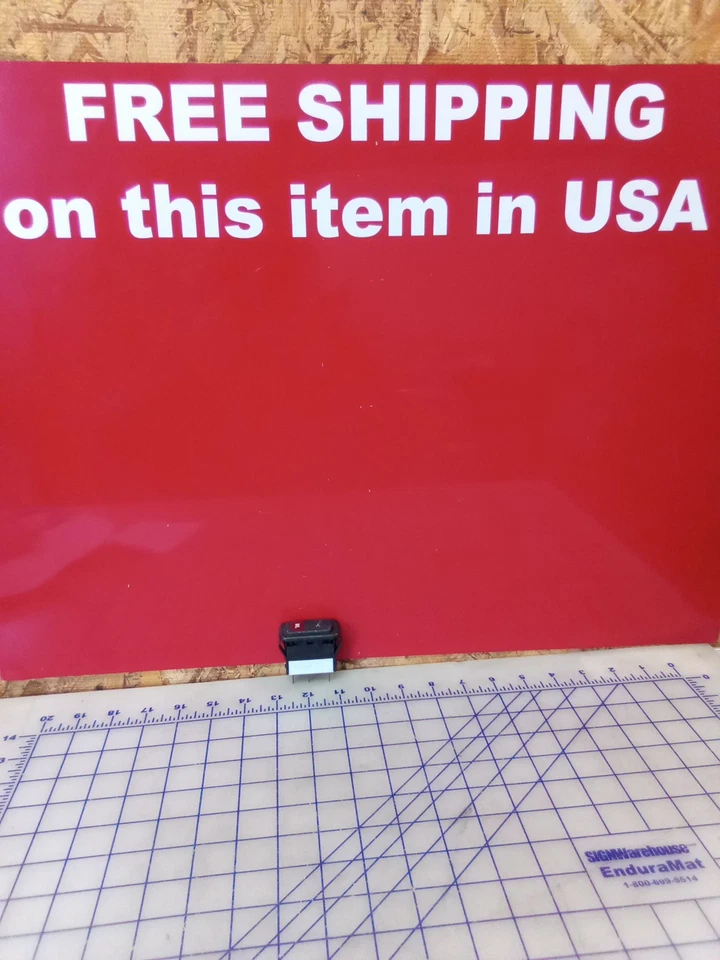 Interruptor indicador de luz de advertencia roja Bluebird School Bus Vision 0027335 que... Foto 1 de 4