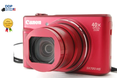 [TOP MINT w/Charger] Canon PowerShot SX720 HS Digital Camera 20.3MP Red JAPAN - Image 1 of 4