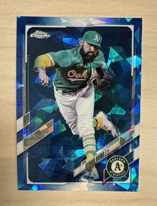 SERGIO ROMO - 2021 Topps Chrome Update SAPPHIRE #US283 - OAKLAND ATHLETICS - Picture 1 of 2