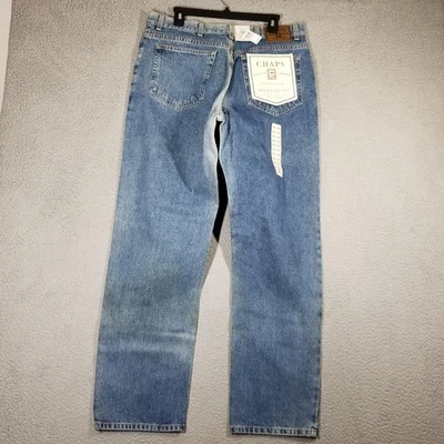 VTG Chaps Ralph Lauren Jeans Mens 36x32 Blue Relaxed Fit Genuine Denim Cotton - Image 1 of 4