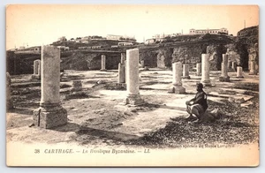 Vintage Postcard Carthage Byzantine Basilica Ruins Tunisia LL - Picture 1 of 2