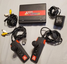 ATARI * FLASHBACK  MINI 7800 * CONSOLE  w/ POWER SUPPLY / AV & 2  CONTROLLERS