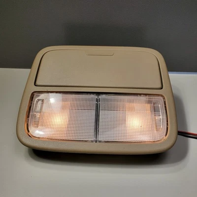 Honda Ridgeline 2007-2003 domo bronceado claro OEM consola superior lente grande probado 2q Foto 1 de 4