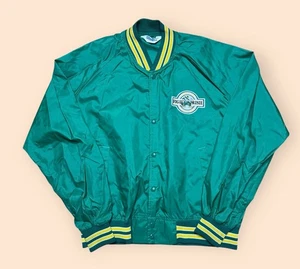 Vintage 1980s Notre Dame Fighting Irish Chalk Line Jacket XL Green Vintage 80s - Bild 1 von 4
