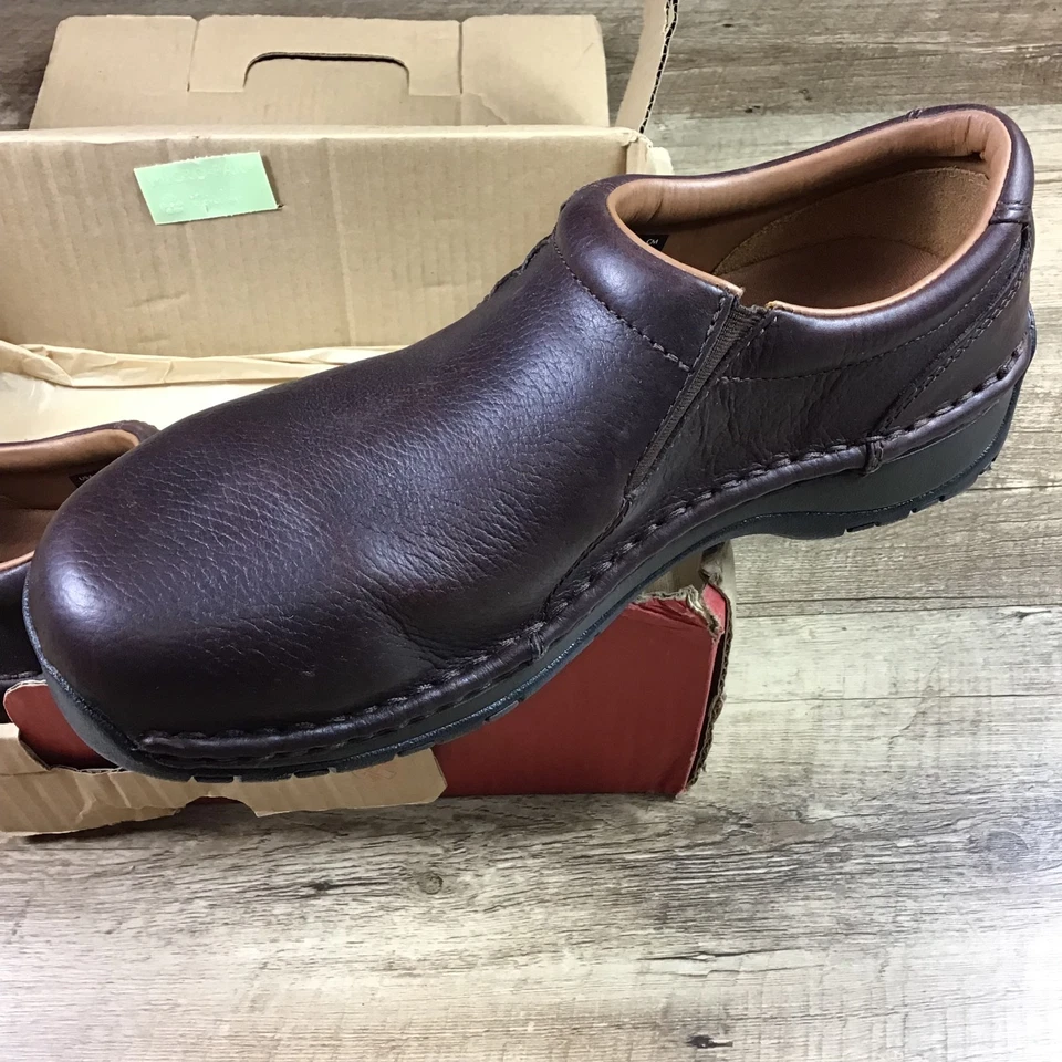 Red Wing 2322 Stichmax Aluminum Toe Safety Slip on Shoe Brown Leather WMN 8d