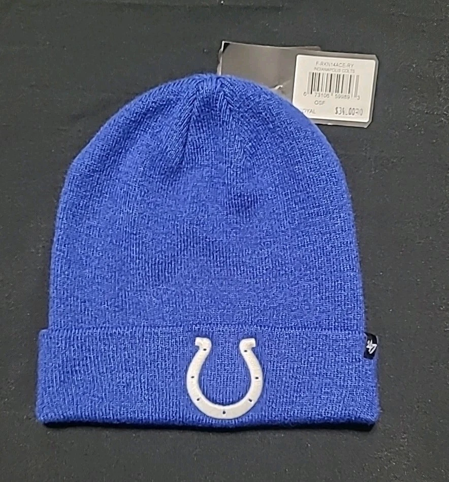 Indianapolis Colts Logo Knit Cuffed Beanie NFL Licensed Adult Winter Hat
