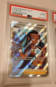 Nessa 183/185 PSA 8 2020 Pokemon Swsh04 Vivid Voltage Holo Full Art - Bild 1 von 1