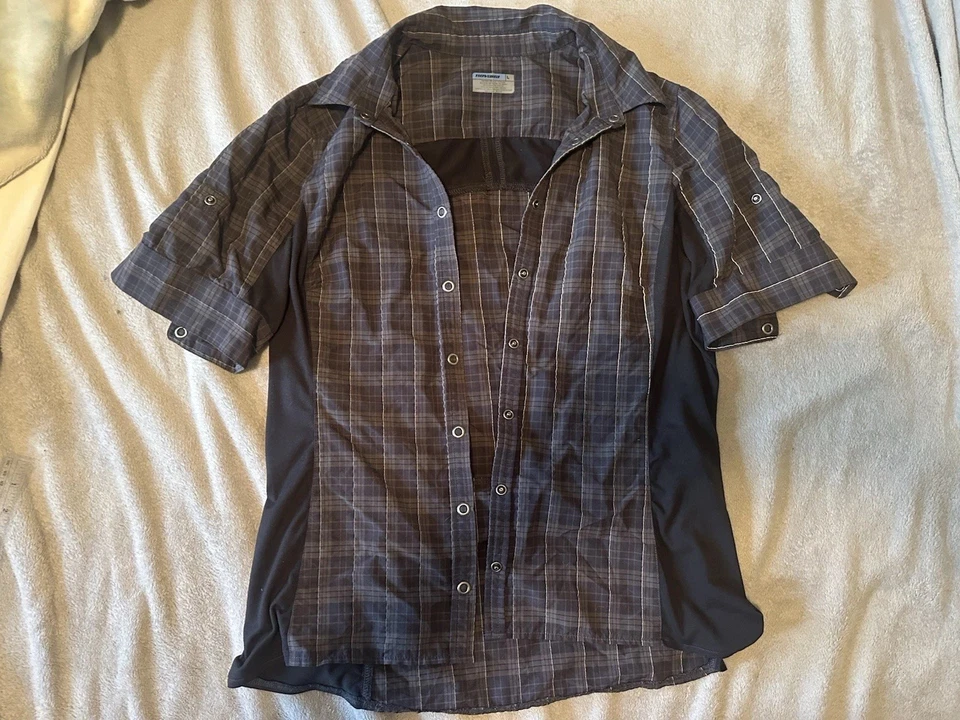 Camiseta deportiva de bicicleta Novara grande para mujer en gris reflectante a cuadros con bolsillo trasero con cremallera Foto 1 de 4