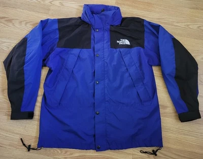 Chaqueta de esquí de nieve parka vintage The North Face para hombre grande negra azul Gore Activent Foto 1 de 4
