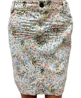 MARC CAIN Gr. N2 DE 36 - 38 S Skirt Animal Pattern Jeans Denim Multicolored - Image 1 of 4