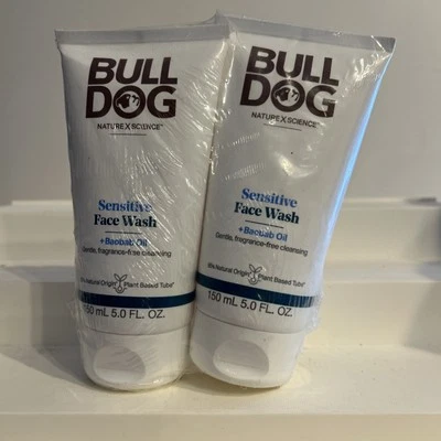 2X Bulldog nature X science  Sensitive Face Wash +Baobab Oil  5 Oz. Each - Image 1 of 4