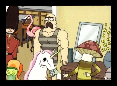 6-0-1-NS PWE . rick and morty 2 . 2019 cryptozoic . sticker . #s7 - Image 1 of 2