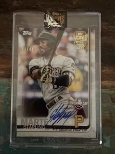 2021 Topps Archives Signature Series Starling Marte Auto 40/41 Opening Day - Picture 1 of 3