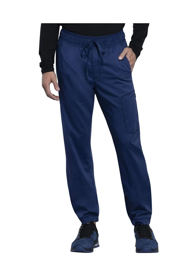 Cherokee Workwear Revolution Men Scrubs Pant Natural Rise Jogger WW012 Wine