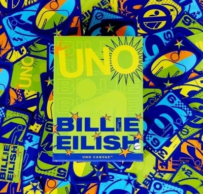 UNO Canvas Billie Eilish Card Game by Mattel Limited Edition New Sealed In Hand - Image 1 of 4