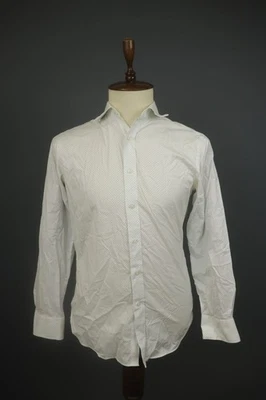 Camisa de vestir J.Crew Ludlow blanca a lunares manga larga abotonada talla 33/15,5 Foto 1 de 4