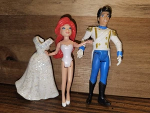 Disney Princess Ariel   & Prince Eric 'Little Mermaid' Polly Pocket  - Picture 1 of 5