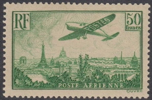 FRANCE:  PA.n°14 *, signé SCHELLER  (cote 1100€) - Picture 1 of 2