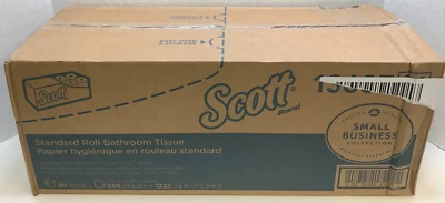 Scott 13607 стандартный рулон туалетной бумаги для бизнеса, белый, 2 слоя, 20 рулонов - Изображение 1 из 4
