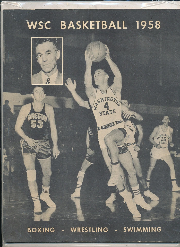 Washington State 1958 - 1959 Basketball press Media guide bkbx5 - Image 1 of 1