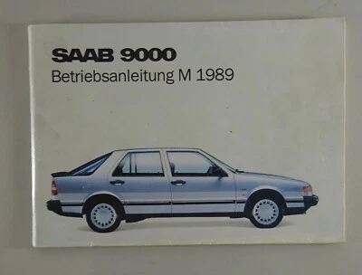Manuale Di Istruzioni Saab 9000 Anno Modello 1989 Aggiornato 06/1988 - Immagine 1 di 3