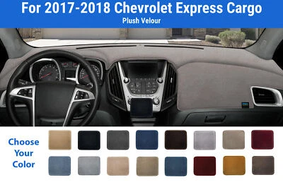 Capa de tapete de painel para Chevrolet Express Cargo 2017-2018 (veludo de pelúcia) - Imagem 1 de 4