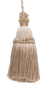 Ivory Light Beige 5" Decorative Key Tassel White Sands [Invidual] - Picture 1 of 1