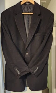 JOS A BANK blazer jacket 100% CASHMERE sport coat classic 44L Charcoal Dark Gray - Picture 1 of 6